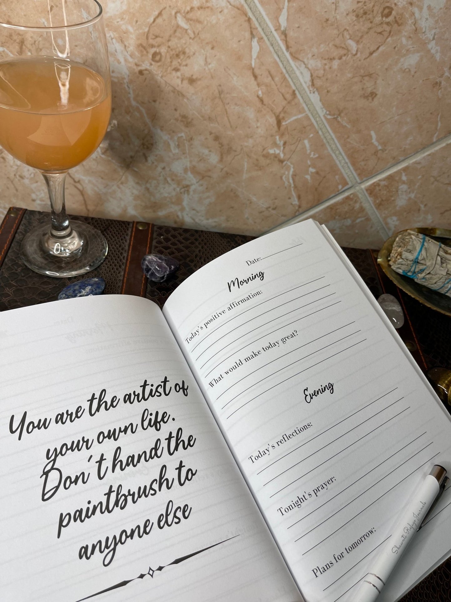 Create Your Own Happiness Guided Journal & Mug Gift Set - Shawnti Refuge Journals