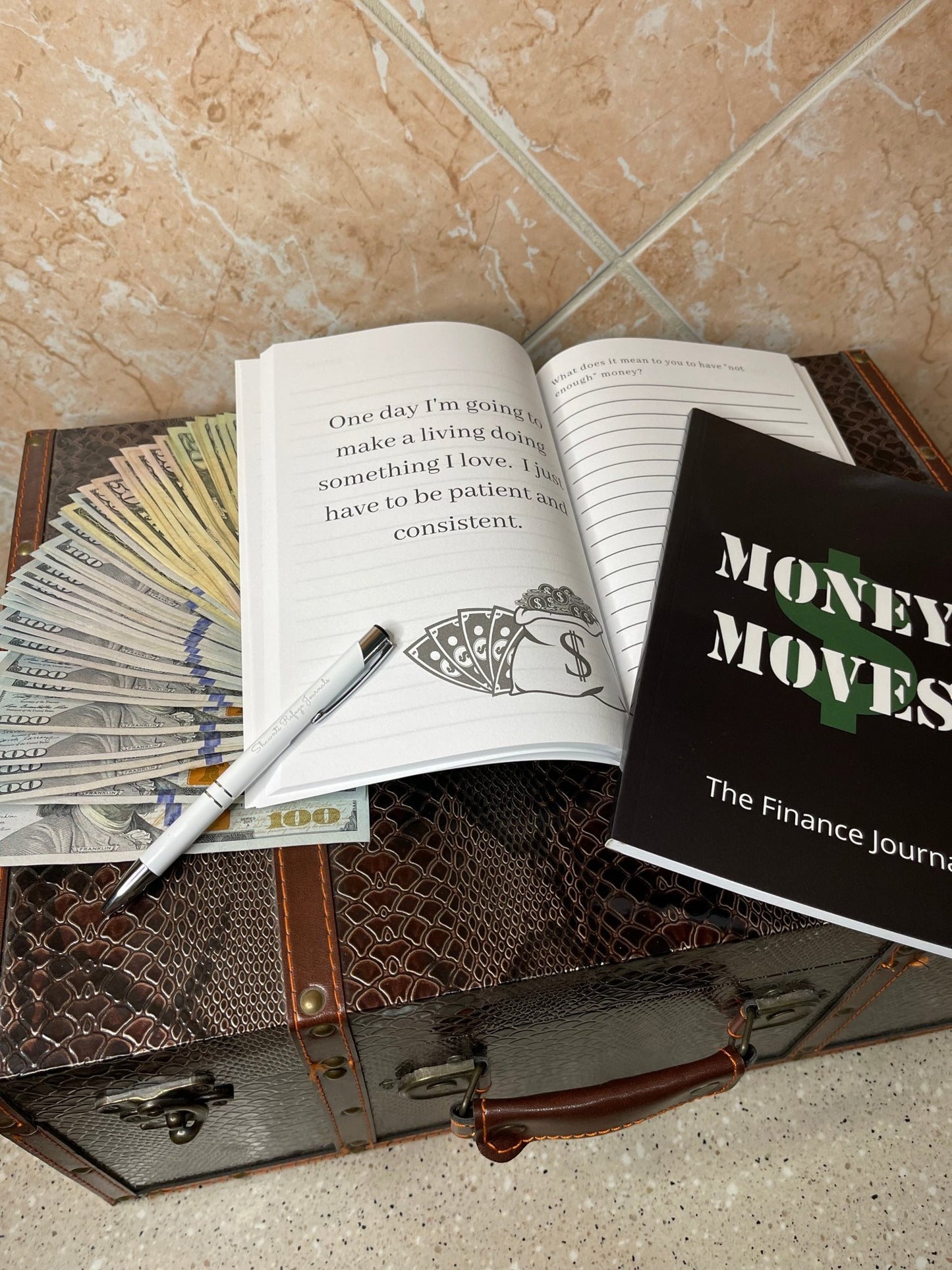 Money Moves: Financial Wellness & Abundance Guided Journal & Mug Gift Set - Shawnti Refuge Journals
