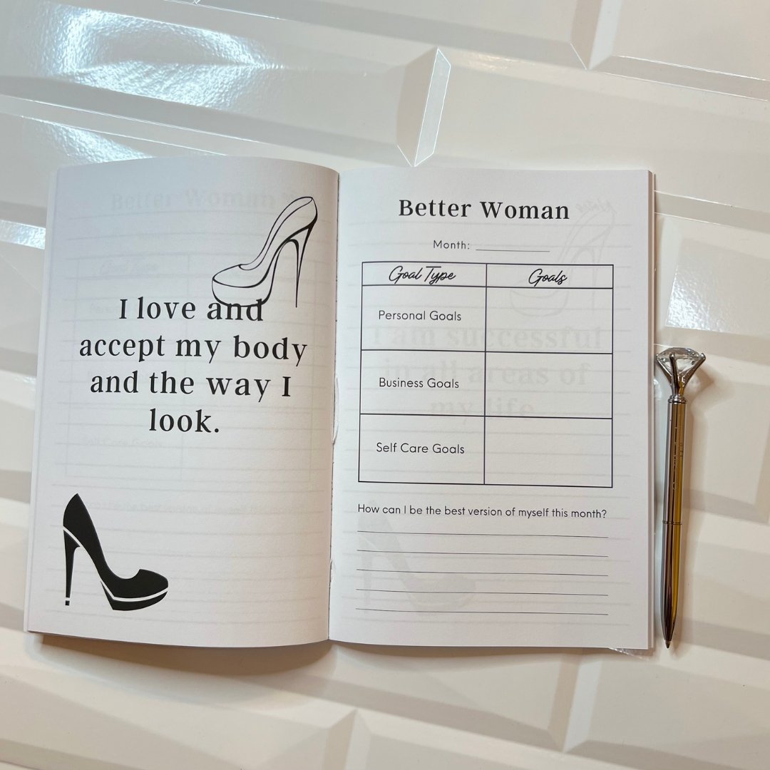 Better Woman: Self-Awareness & Goal-Setting Guided Journal - Shawnti Refuge Journals
