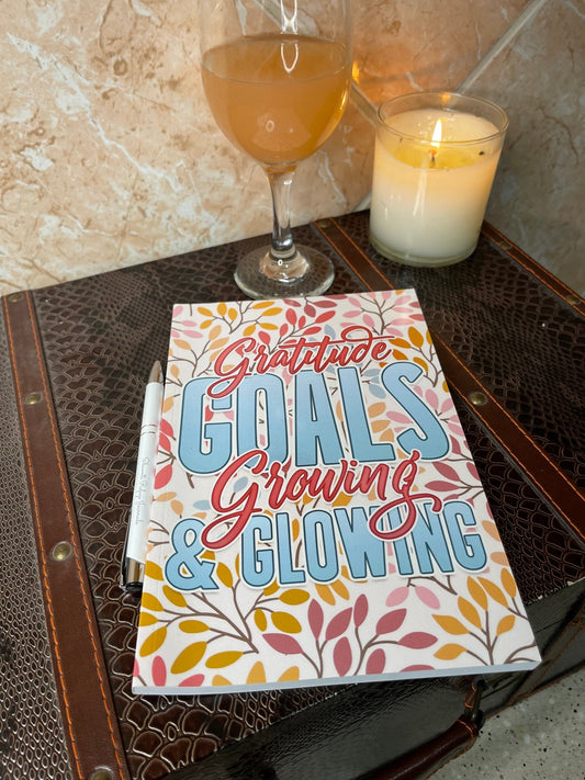 Gratitude Goals: Growing & Glowing Guided Journal & Mug Set - Shawnti Refuge Journals