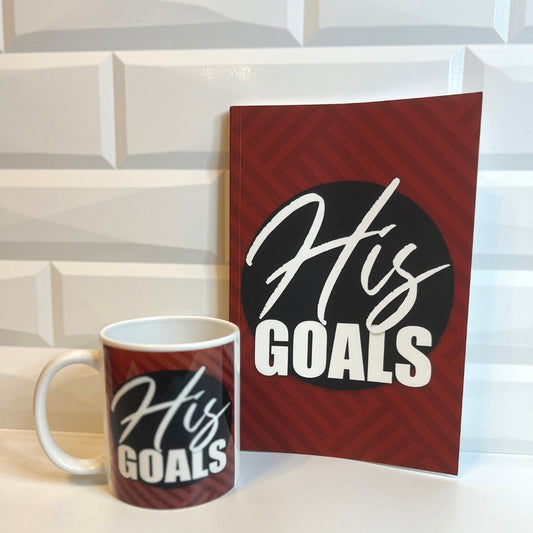HIS Goals: Goal-Setting Guided Journal for Men & Mug Gift Set - Shawnti Refuge Journals
