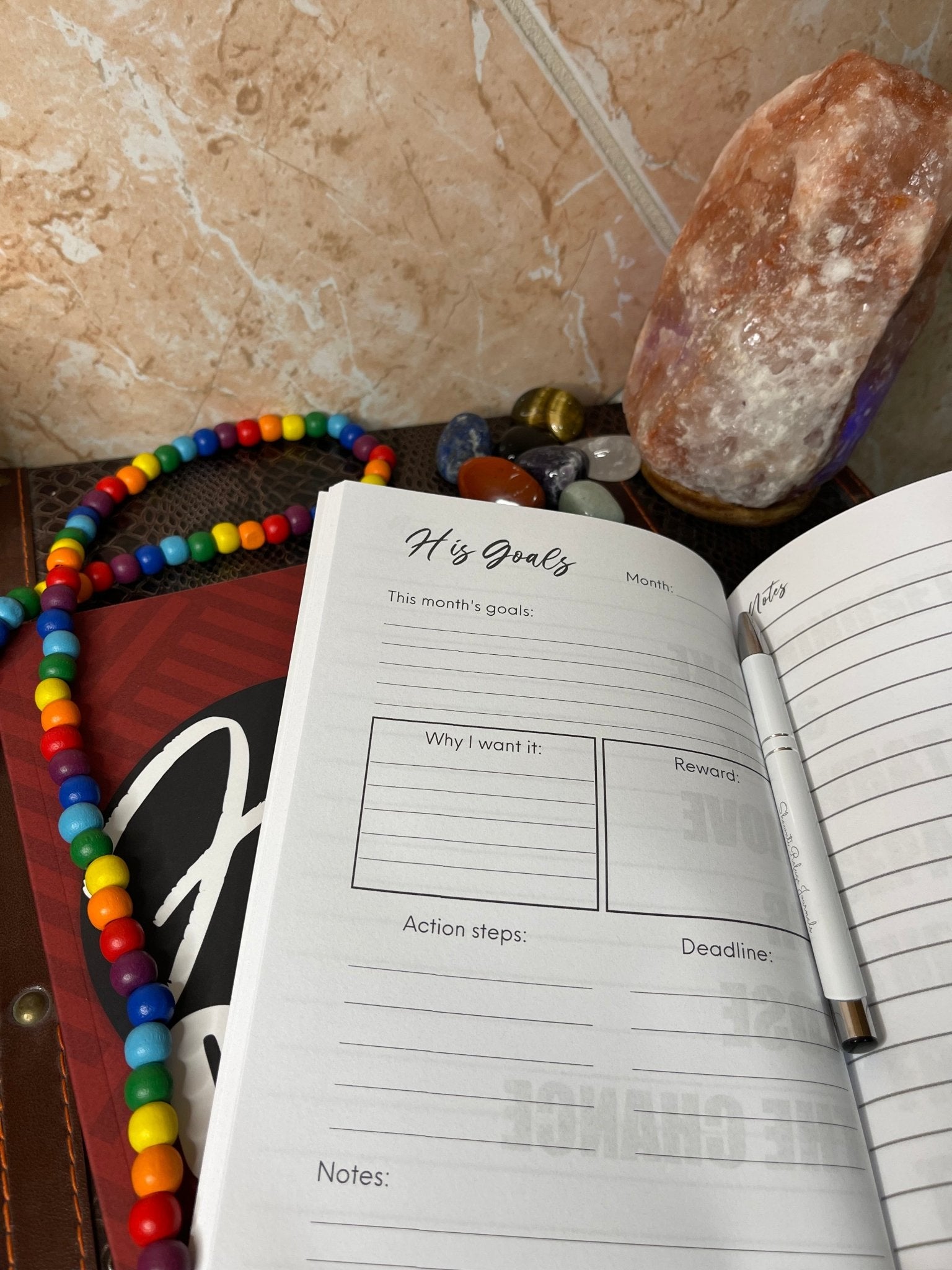 HIS Goals: Goal-Setting Guided Journal for Men & Mug Gift Set