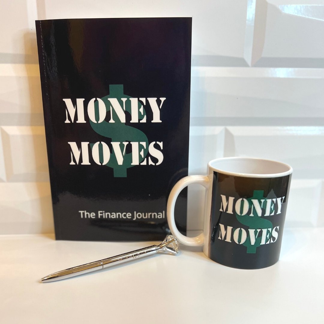 Money Moves: Financial Wellness & Abundance Guided Journal & Mug Gift Set - Shawnti Refuge Journals