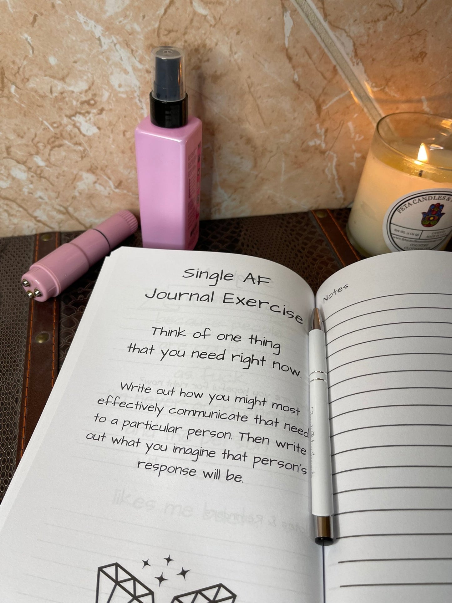Single AF Guided Journal for Those Living the Single Life - Shawnti Refuge Journals