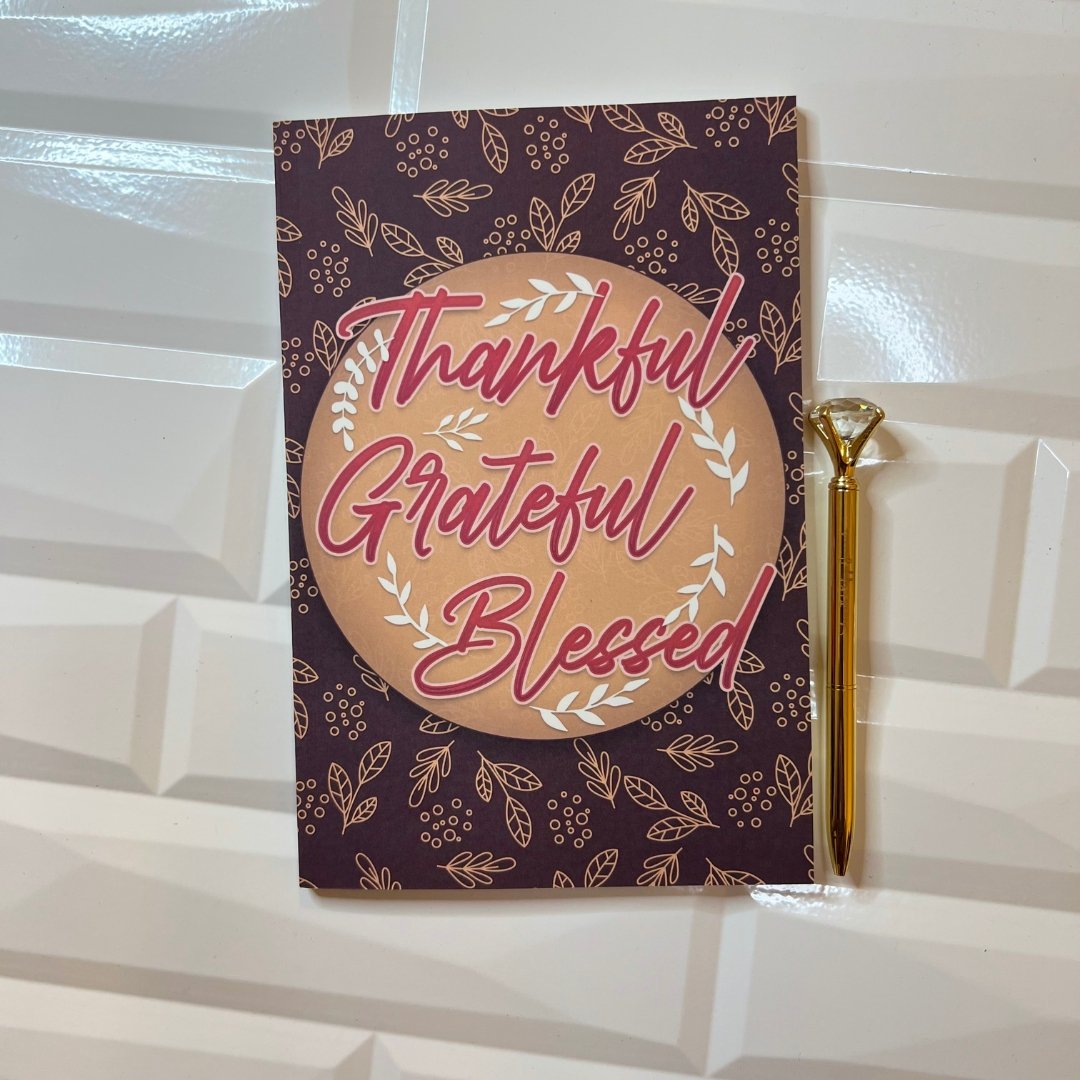 Thankful Grateful Blessed Guided Journal - Shawnti Refuge Journals